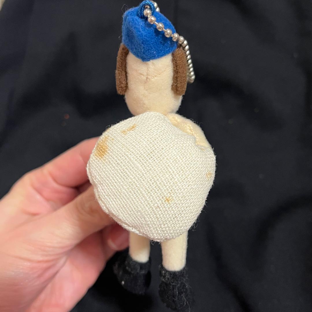 ▲汚れなどあり▲ウォレスとグルミット マスコット キーホルダー