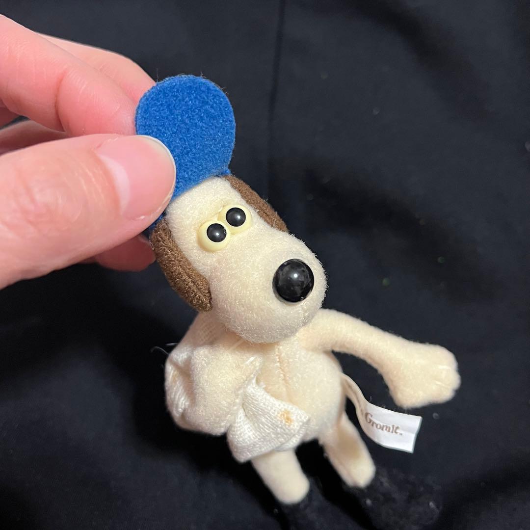 ▲汚れなどあり▲ウォレスとグルミット マスコット キーホルダー