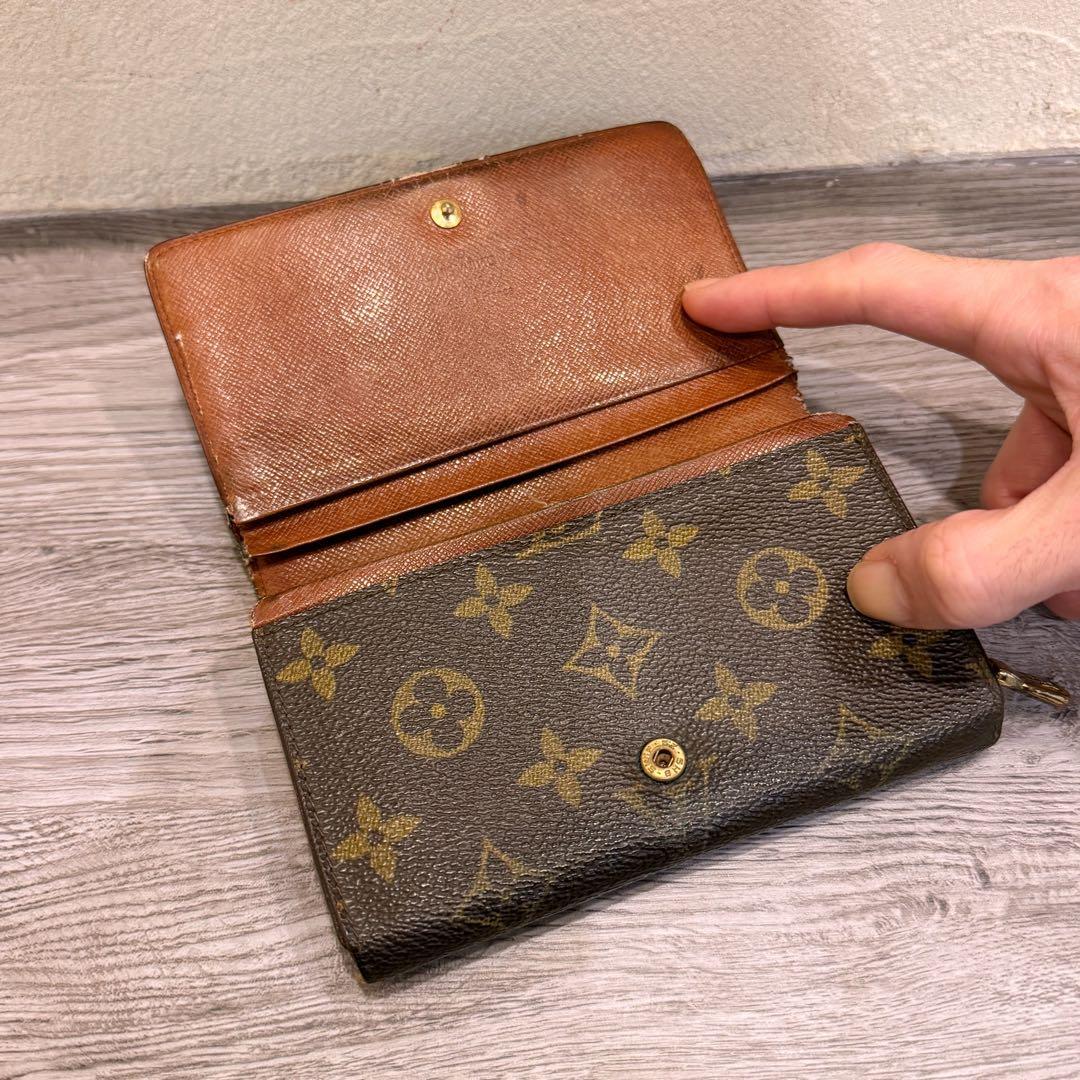 LOUIS VUITTON ルイヴィトン☆モノグラム トレゾール 二つ折り財布