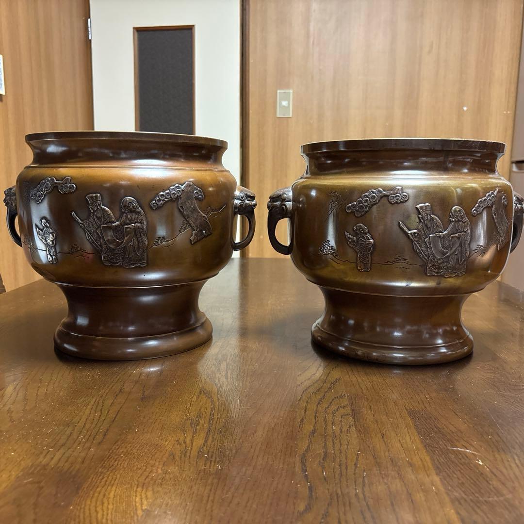 金属製火鉢 2点セット - メルカリ