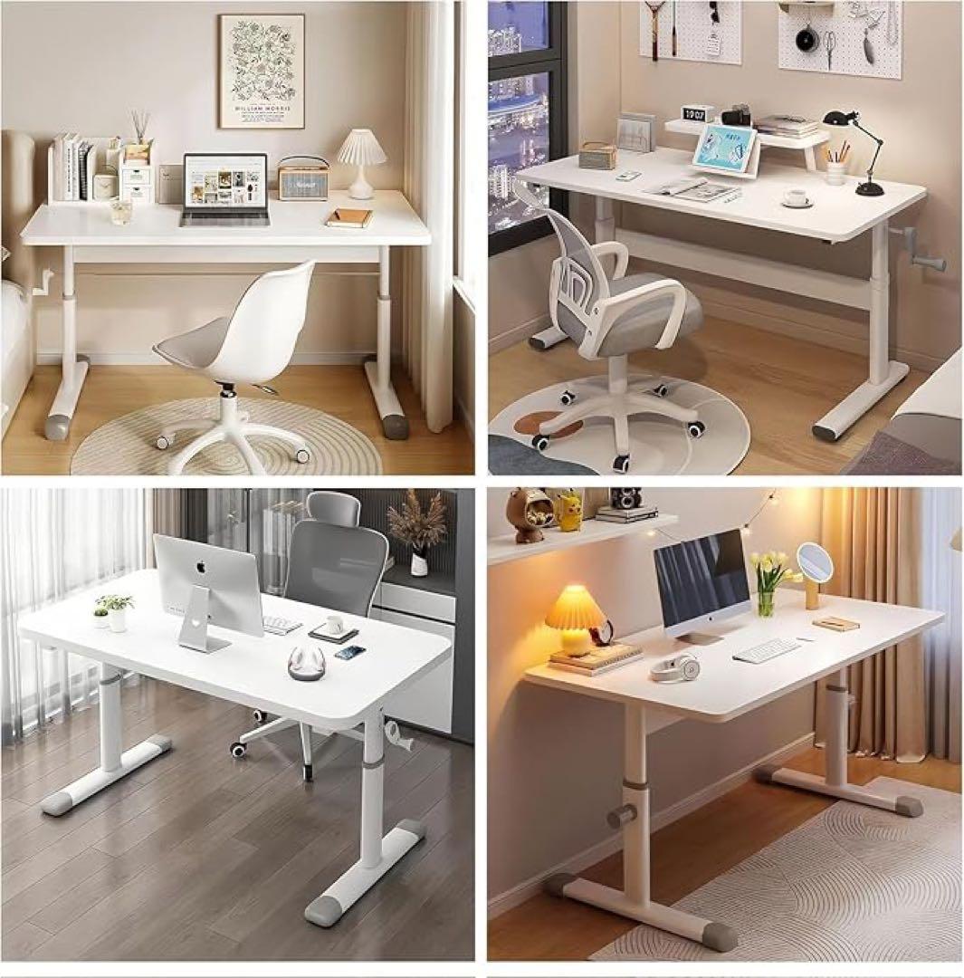 昇降式テーブル上下昇降スタンディングデスク幅100x奥行60x高さ65-90