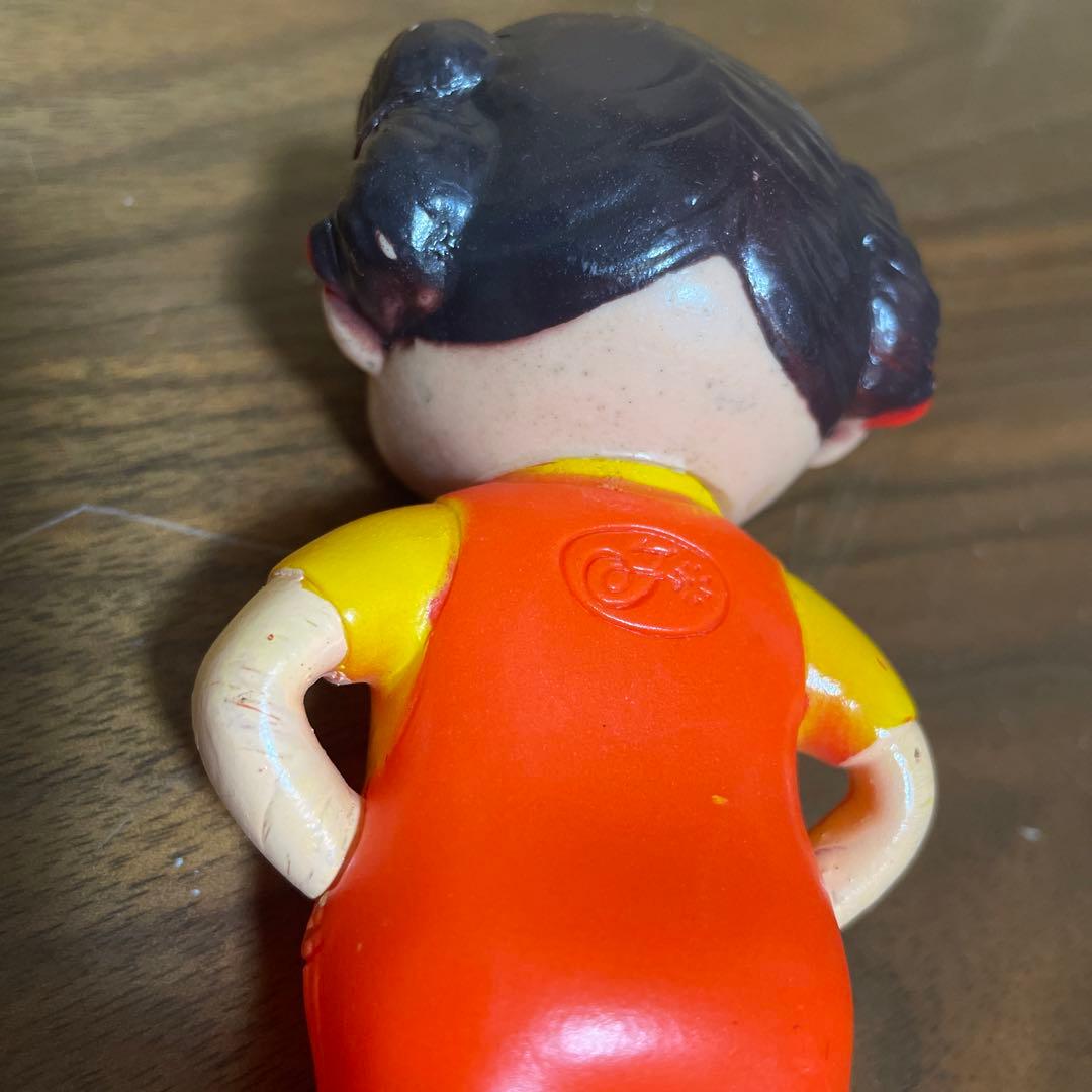 昭和40年頃 大きな 星ペコ 12.5cm 不二家 ペコちゃん 人形　ソフビ