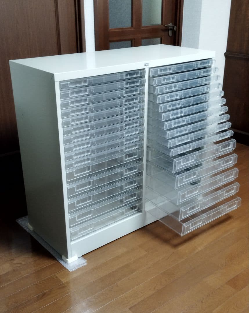 INABA イナバ 両開き書庫 鍵付 W90×D46×H106cm 3段収納 INABA イナバ