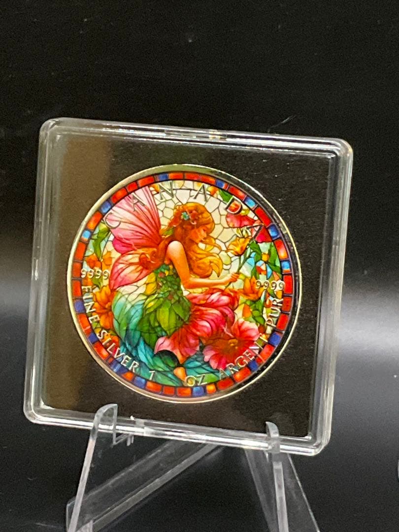 2025年カナダ ステンドグラス風 フェアリー（妖精） 1オンス カラー