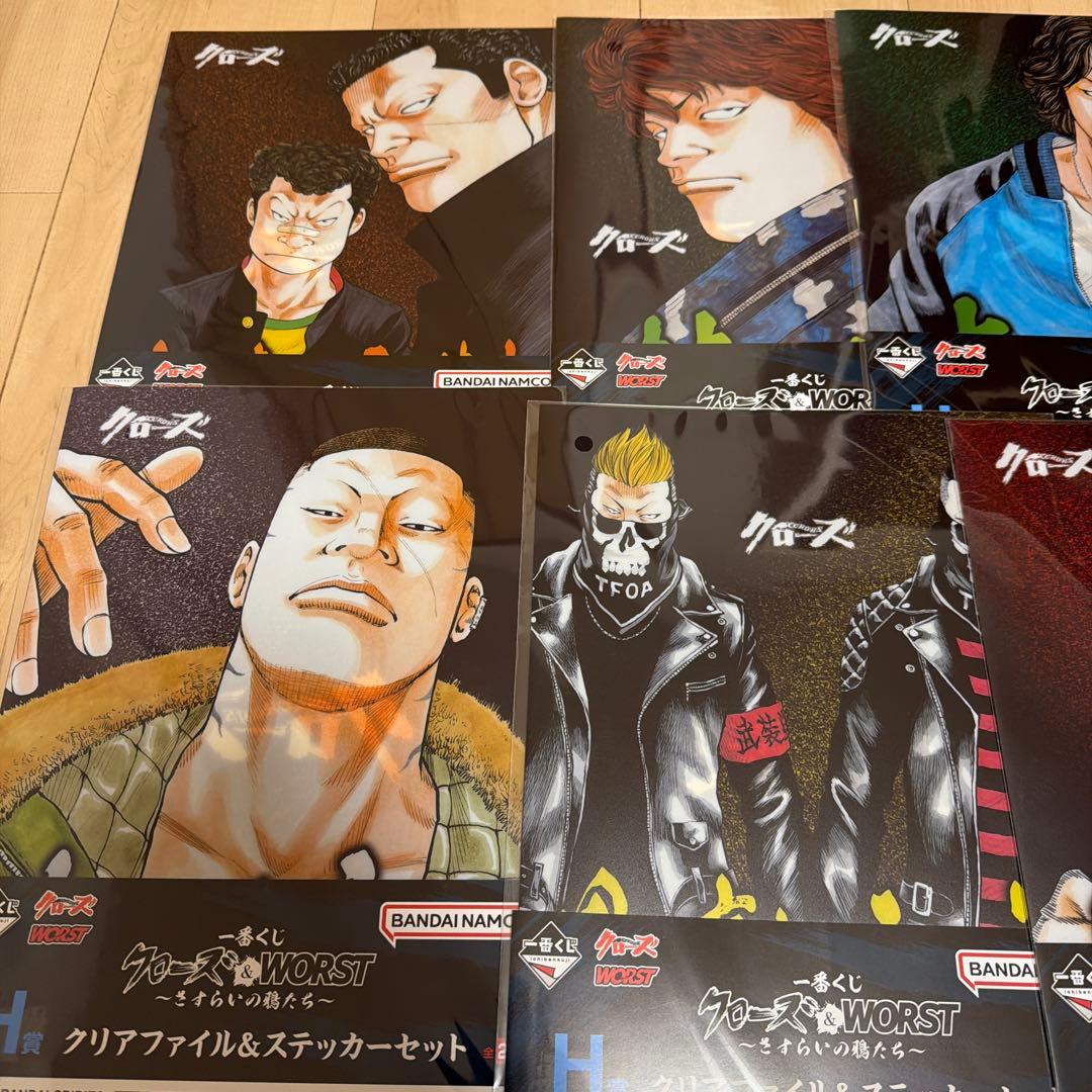 一番くじ クローズ&WORST さすらいの鴉たち H賞 8種まとめ売り - メルカリ