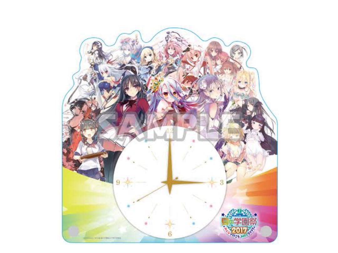 MF文庫J 夏の学園祭 2017 メモリアルアクリルクロック - メルカリ