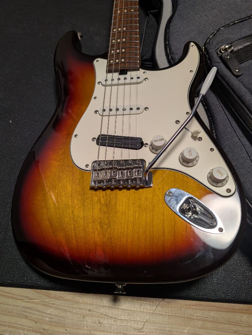 Three Dots Guitars s ケース付　オーダーピックガード付