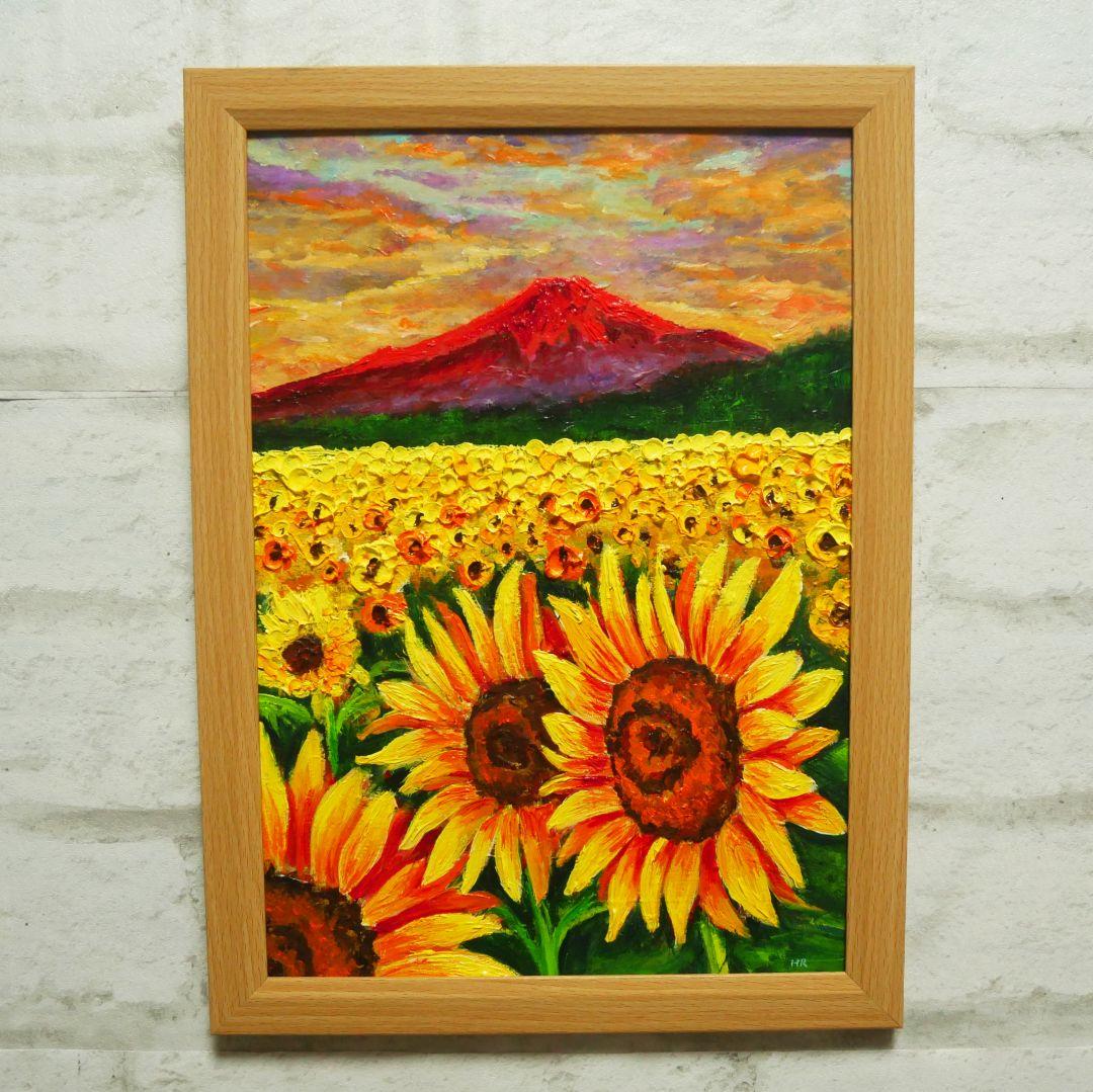 絵画菊地正則「赤いバラ」 油彩画真作額付き額装ゴージャスF8 美品