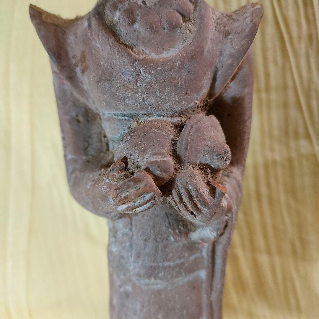 加彩人物俑 中国古陶 古玩 楽人 官女 - メルカリ