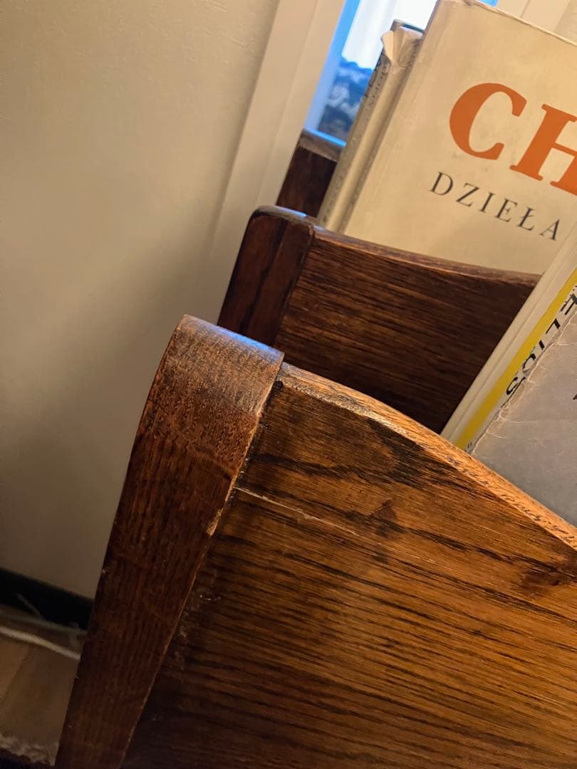 最終お値下げ⭐︎イギリスヴィンテージ木製マガジンラック