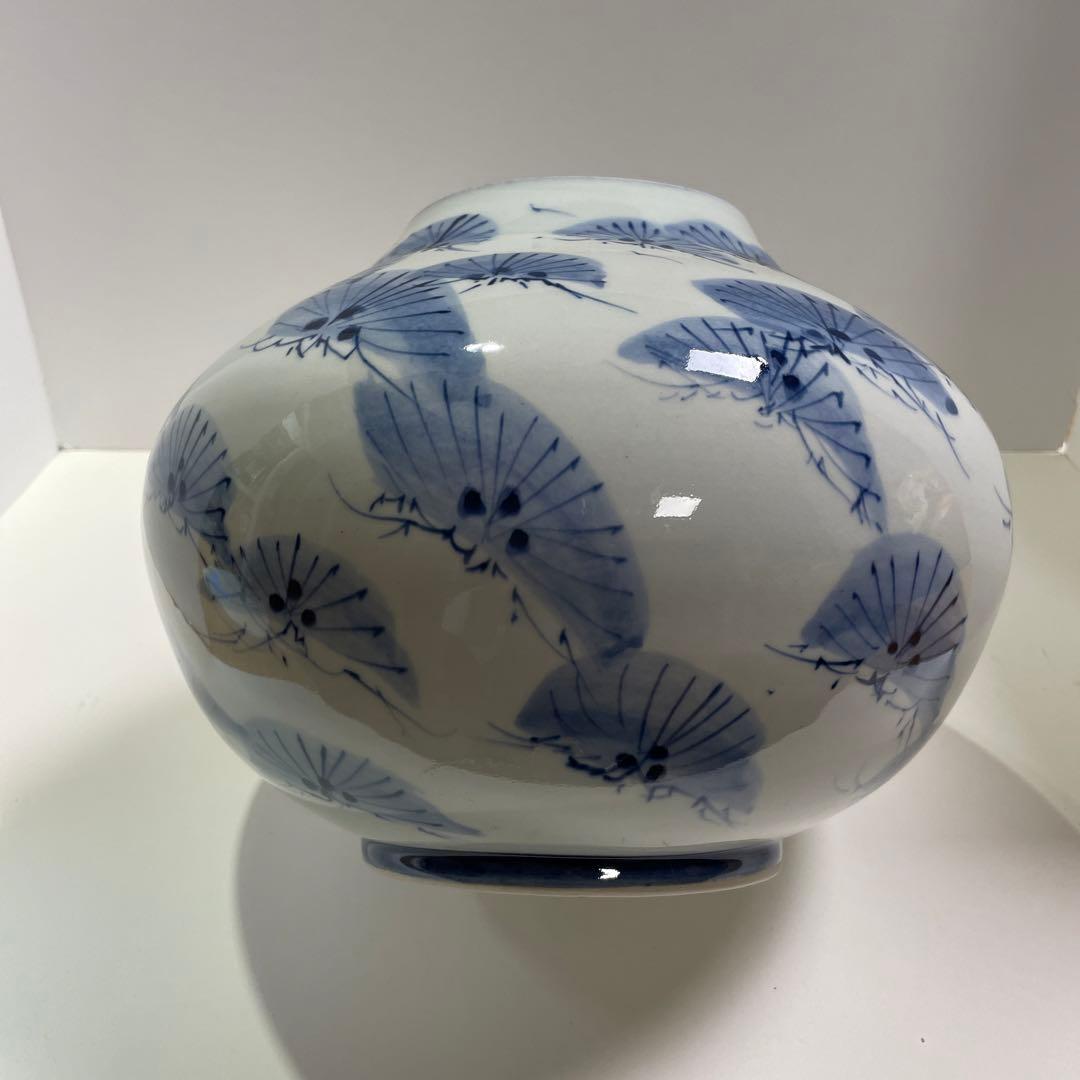 ￼美濃焼　吉川修身　古染松寿壺