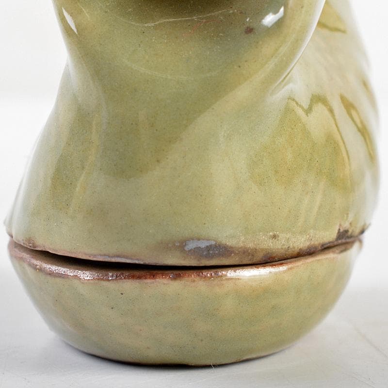 茶道具　青磁　鶏香合　時代箱付　V　R5553