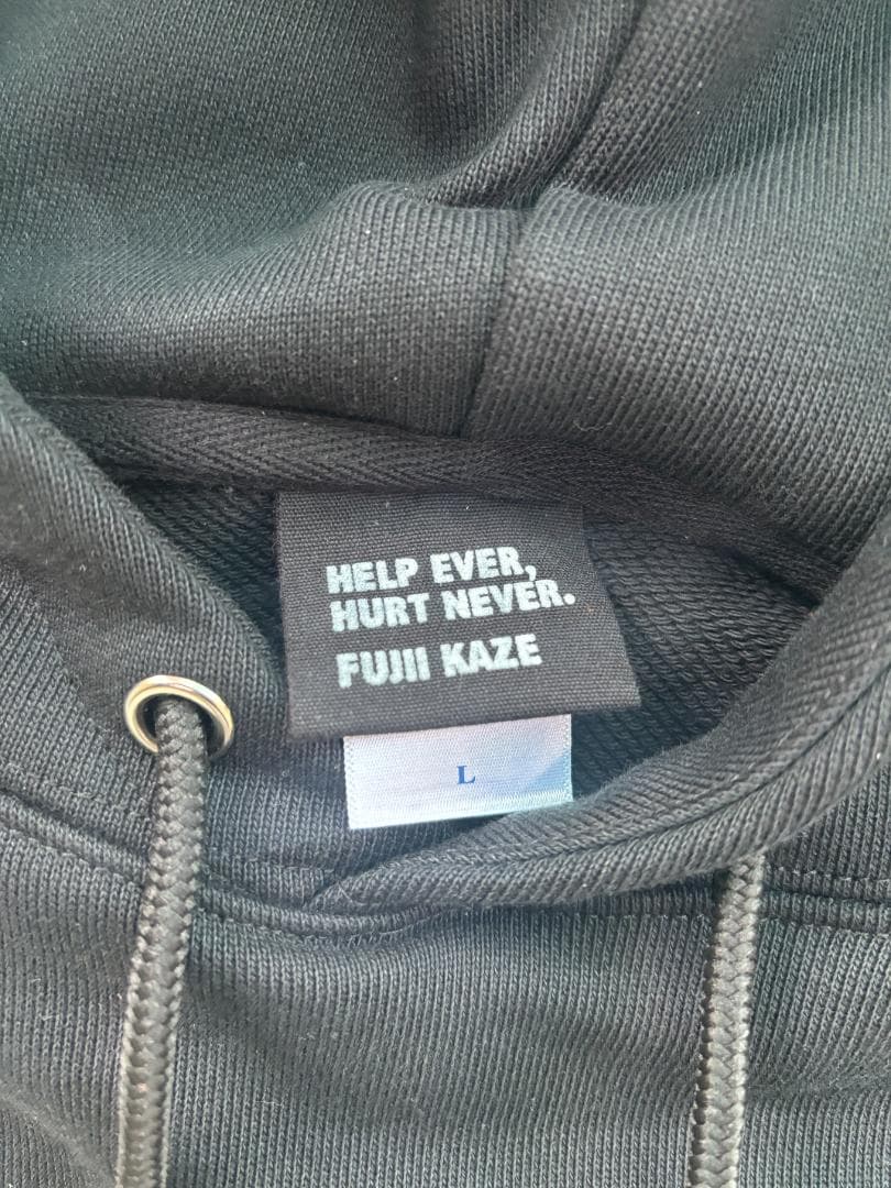 藤井風 パーカー Lサイズ help ever hurt never - メルカリ