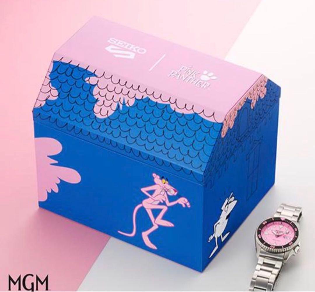 セイコー5スポーツ　ピンクパンサーSBSA321