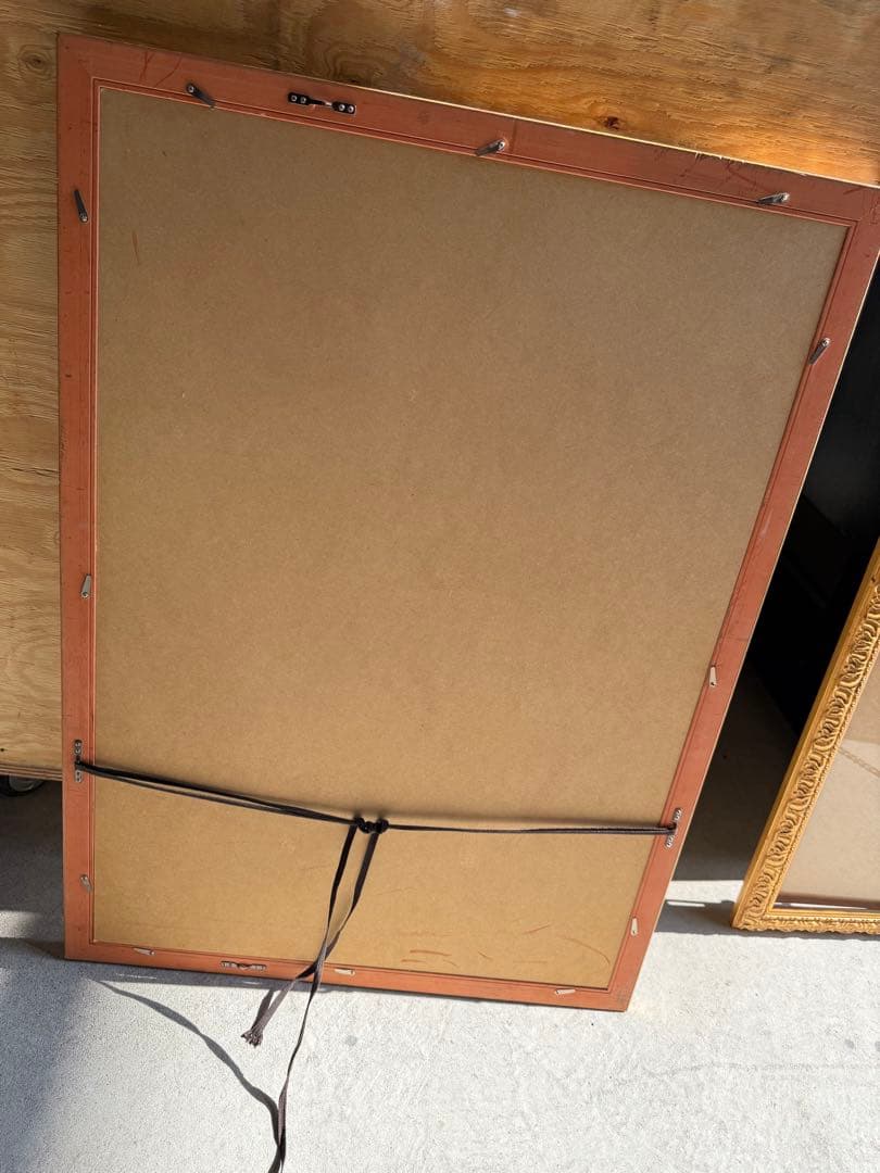 絵 ポスターアンティーク大きい額縁A1 金色装飾フレーム