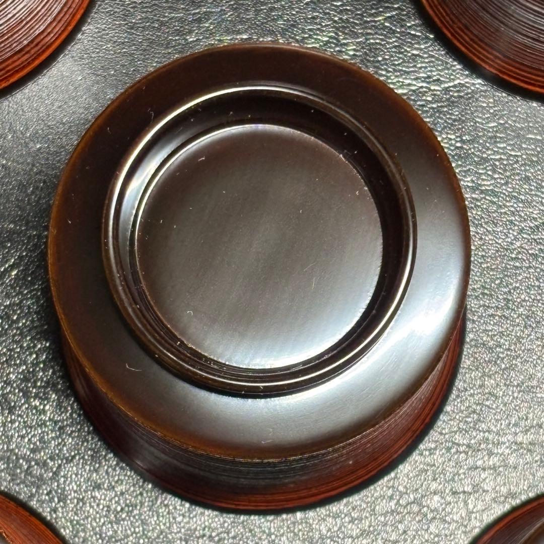 ★輪島塗！蒔絵付 輪島屋 小吸物椀 五客！『輪島屋造』！共箱！★