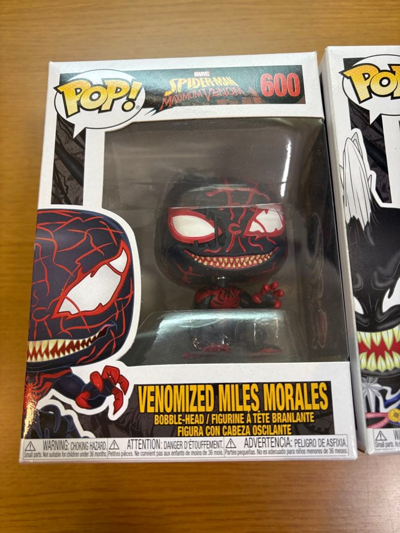 funko pop! ヴェノム マイルズモラレス、キャプテンマーベルセット