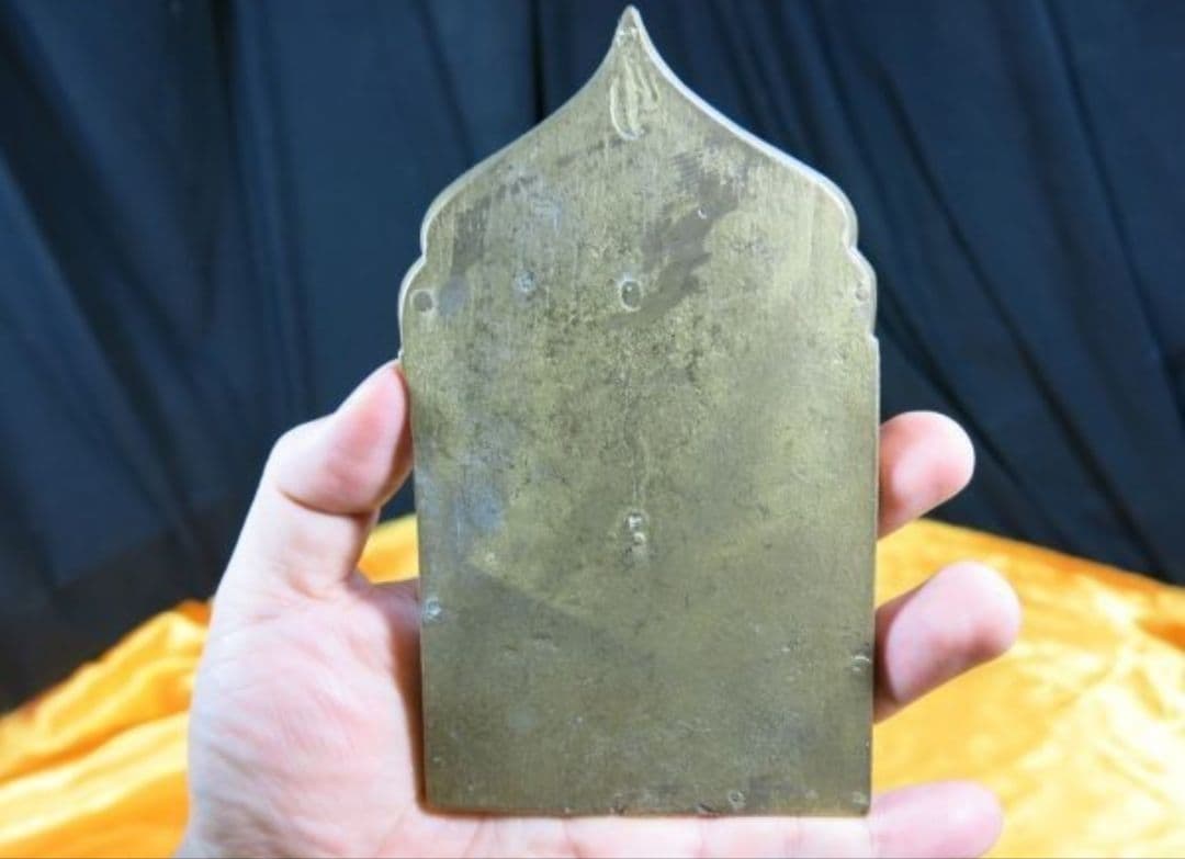 ③B　古銅イコン ～１９世紀　宗教画　清画　聖人　キリスト教　マリア像