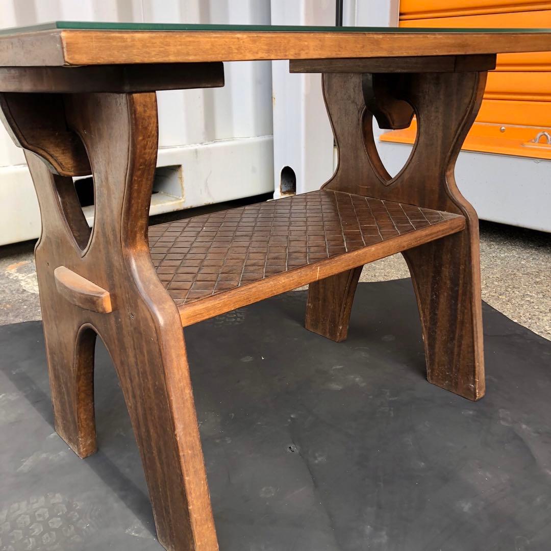 木製花彫刻ダイニングテーブルセット