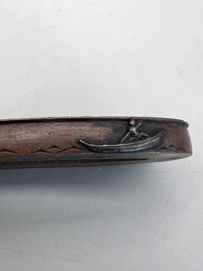 【海】江戸明治期　日本刀装具　金象嵌　縁頭　４点(１点在銘)　骨董品　美術品