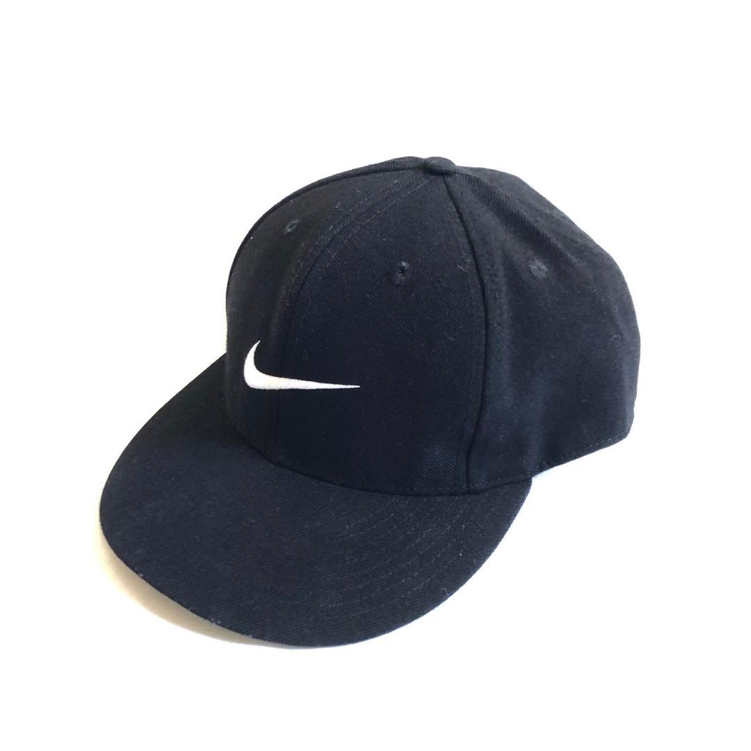 NIKE 90s ウール混 6パネル ベースボール キャップ 帽子 スウッシュ