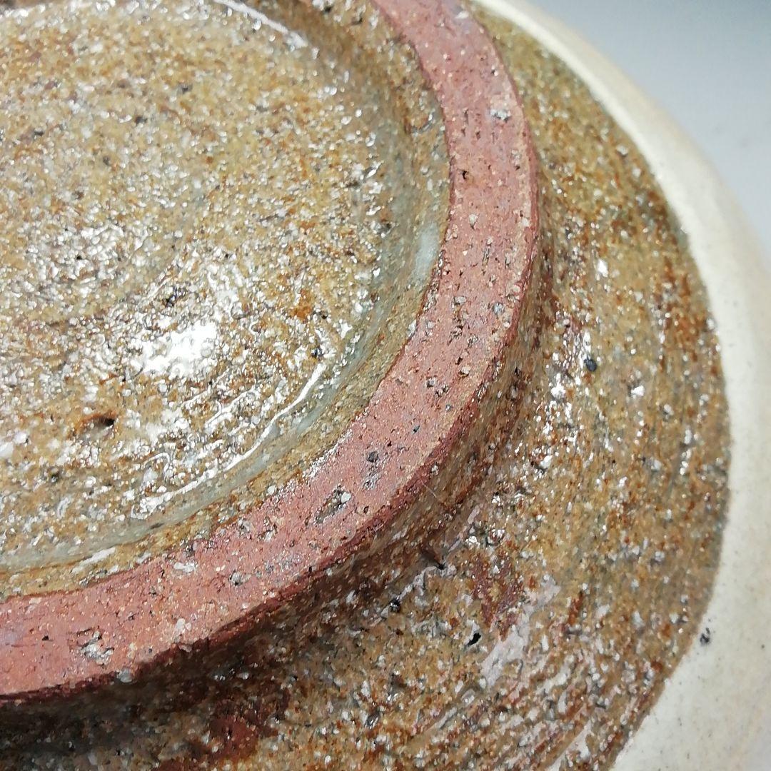 Ｓ８０５　水指　『粉引　水指』『奥村考山造』　共箱　茶道具