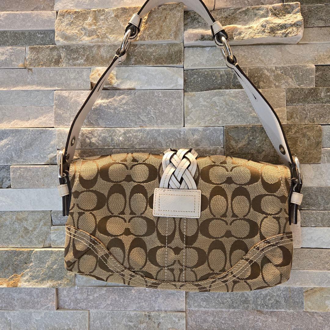 美品　COACH　コーチ　ワンショルダー ソーホー シグネチャー レザー