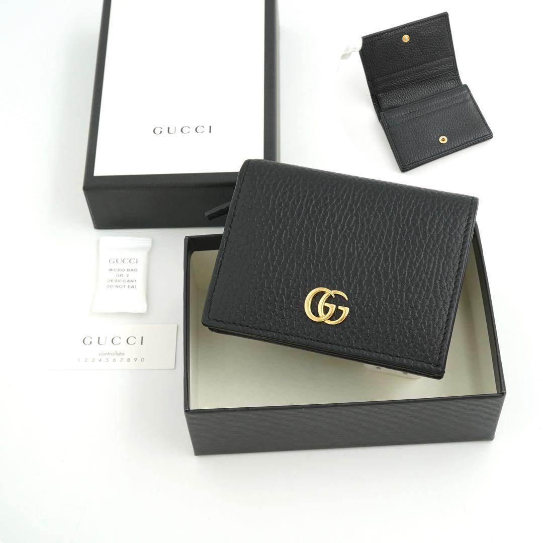 ✨新品未使用・箱付き✨ GUCCI ミニ財布 マーモント GGロゴ 二つ折り