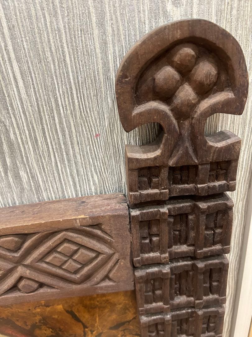 アフリカ油絵 アクスム高級額装 エチオピア画家 終了】アフリカ現代