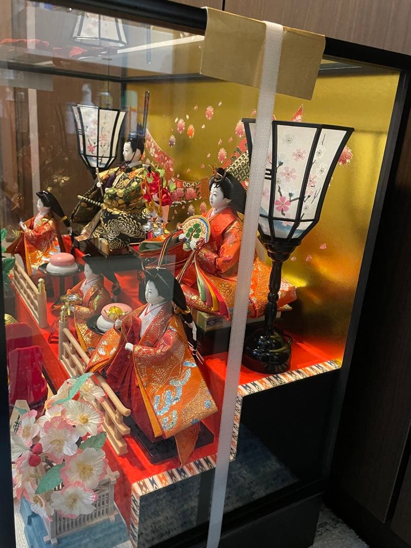 久月 雛人形 金彩吉祥 五人ケース飾り ひな人形　4960282385287