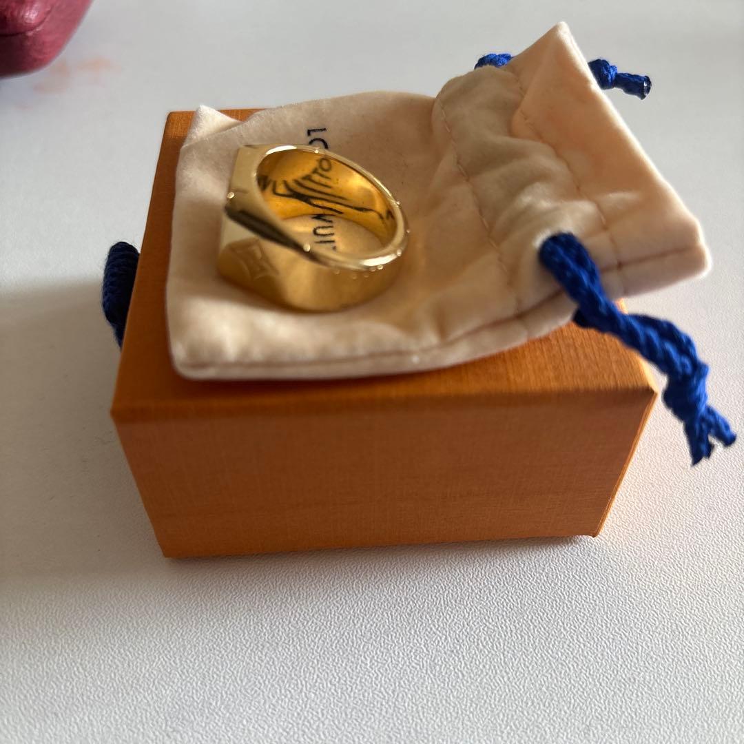 Louis Vuitton シグネットリングモノグラム M80190 ゴールド