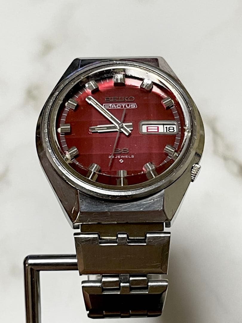 1973年9月製 セイコー5アクタスSS デイデイト 25J カットガラス