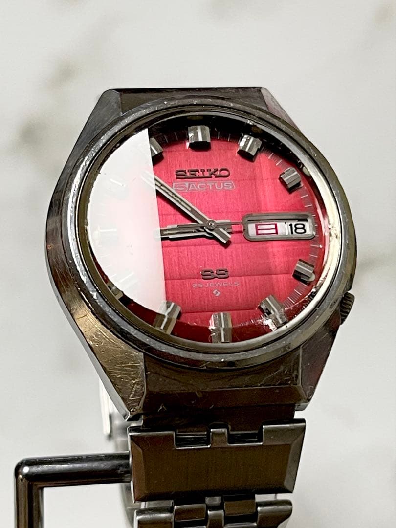 1973年9月製 セイコー5アクタスSS デイデイト 25J カットガラス