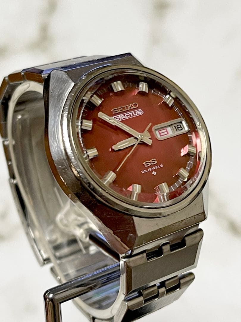 1973年9月製 セイコー5アクタスSS デイデイト 25J カットガラス