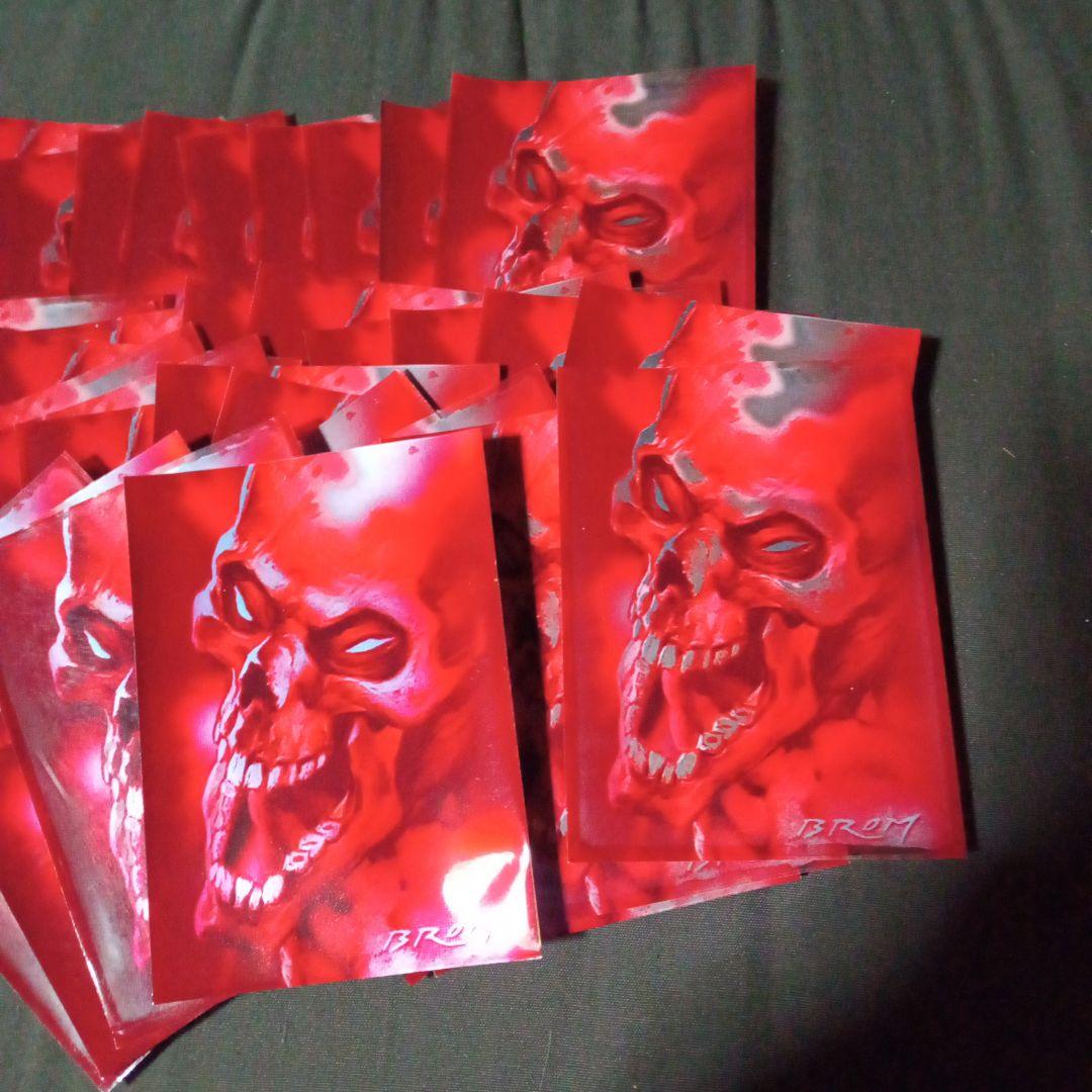 希少 髑髏 スリーブ ウルトラプロ 赤 49枚 どくろ