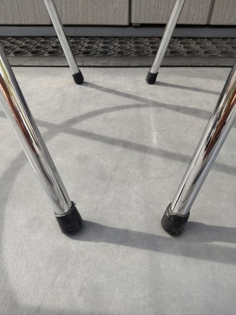 【引き取り】ステンレス スツール チェアー 2脚セット カウンター 植物台