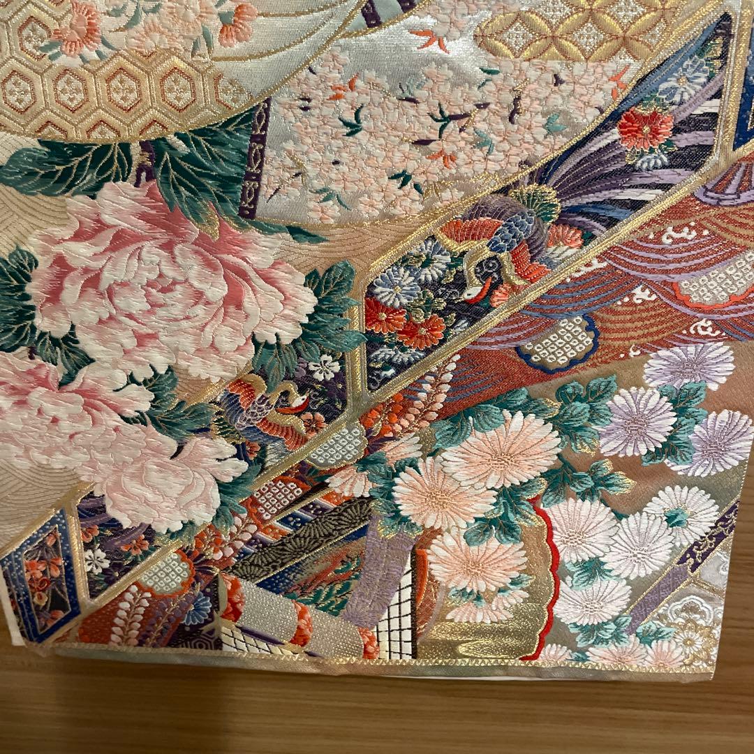 り*ん様 金色の花柄 帯 中古品 リサイクル・アンティーク着物販売：Shinei