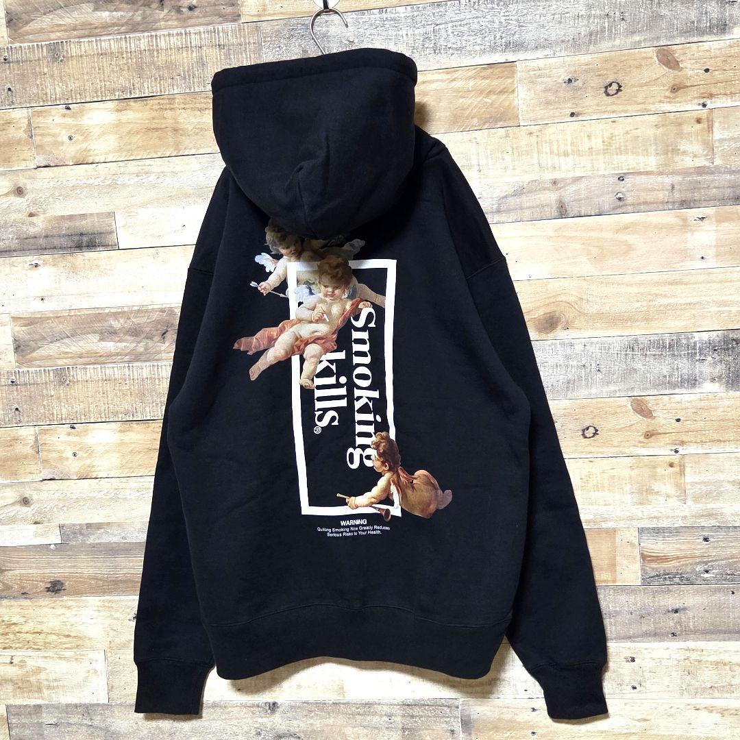 【美品XL】FR2 エフアールツー パーカー 肉厚生地 天使 エンジェル バック