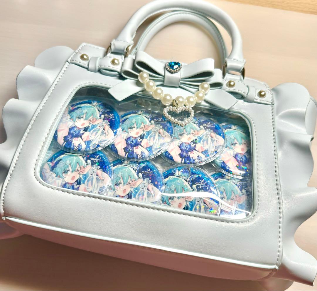 初音ミク 痛バッグ 缶バッジ アンクルージュ 確定ファンサのおまじない