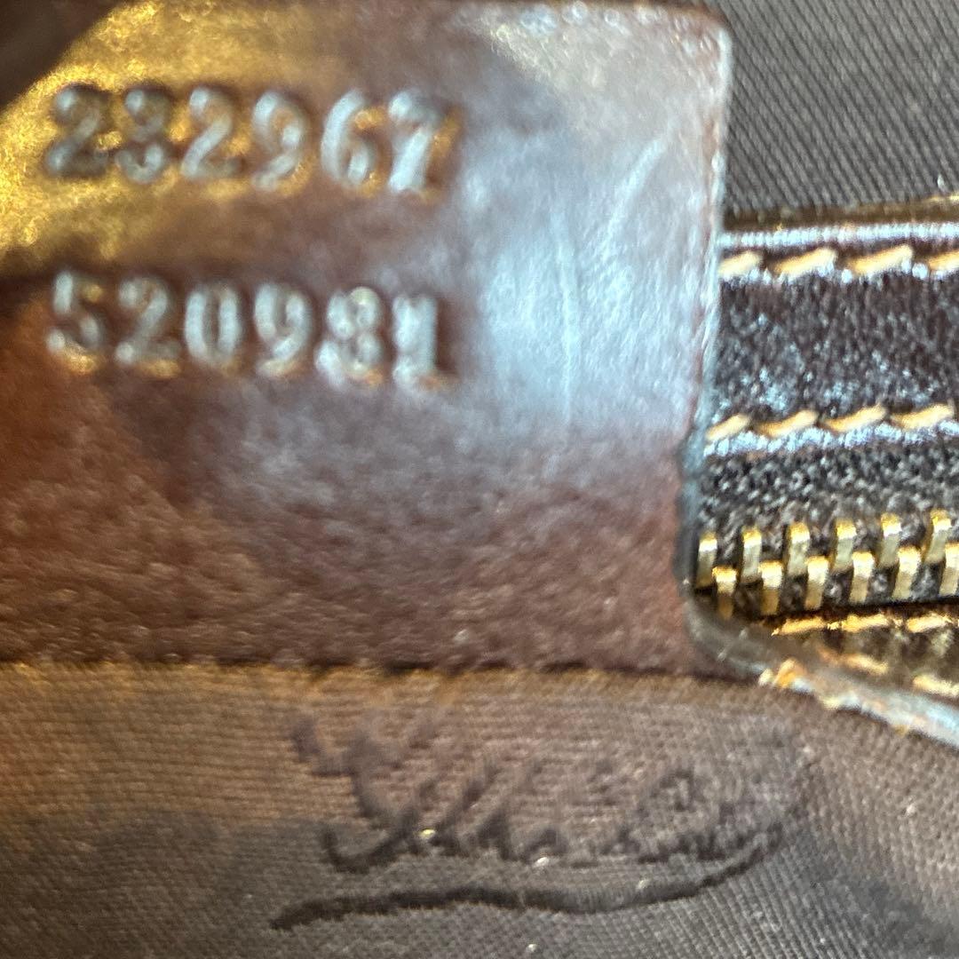 GUCCI GGキャンバス ショルダーバッグ　正規品　232967 520981