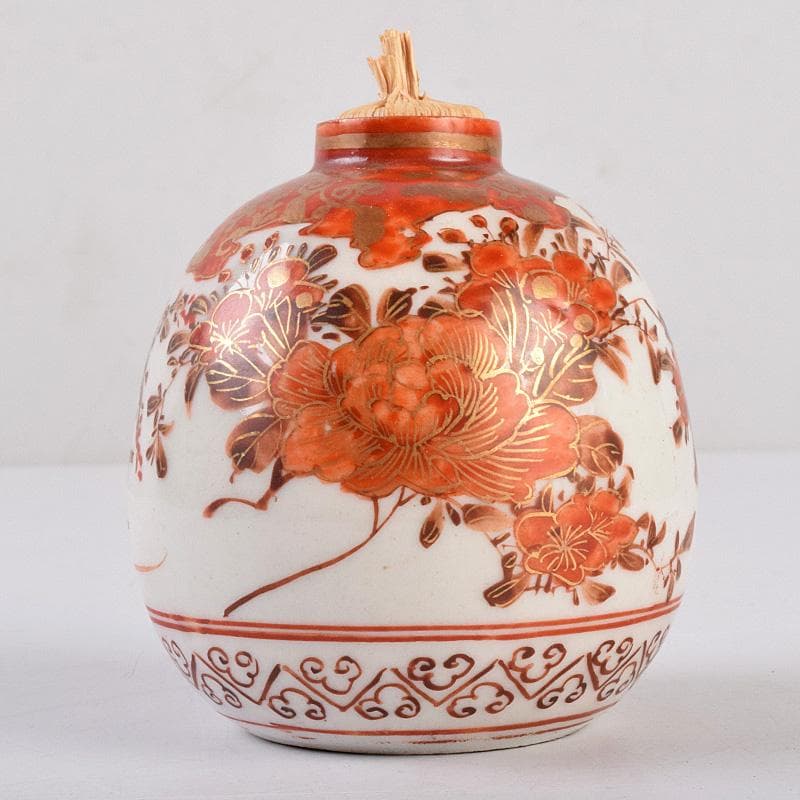 九谷焼 古九谷 赤絵金彩 花鳥文 振出 合わせ箱 M R8981 - メルカリ