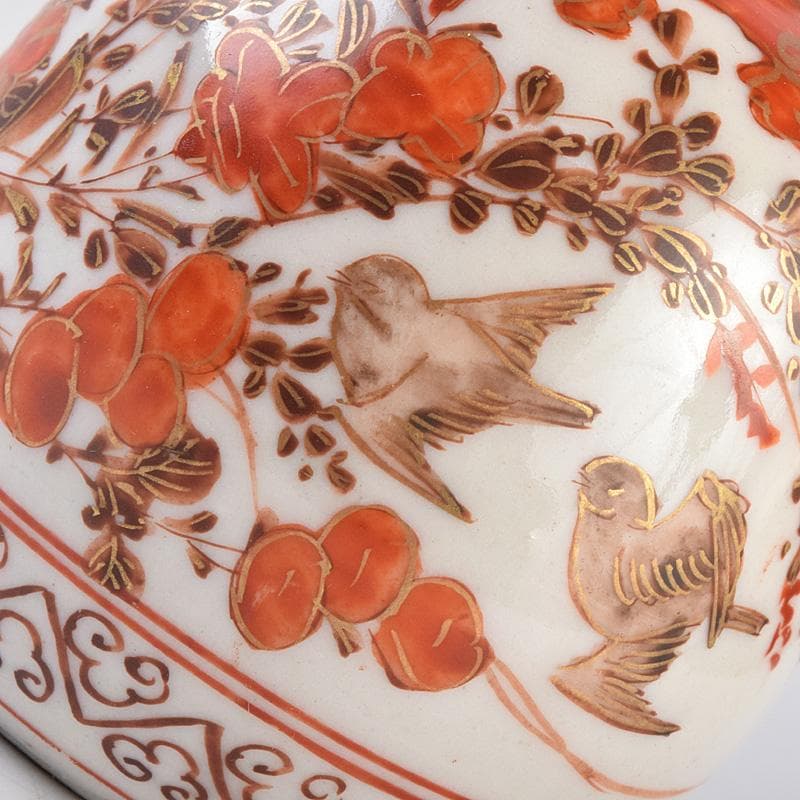 九谷焼 古九谷 赤絵金彩 花鳥文 振出 合わせ箱 M R8981 - メルカリ