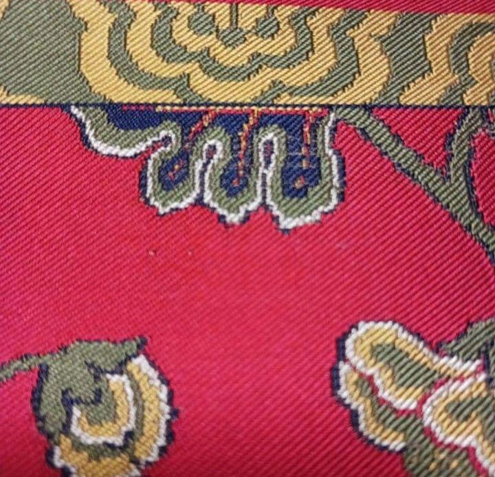 龍村平蔵 鴛鴦唐草文錦 タペストリー