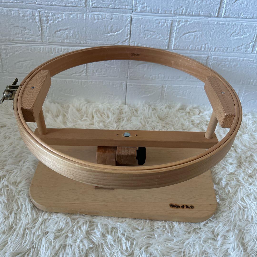 House of Bess パッチワーク　刺繍用　スタンドフープ　木製　35cm