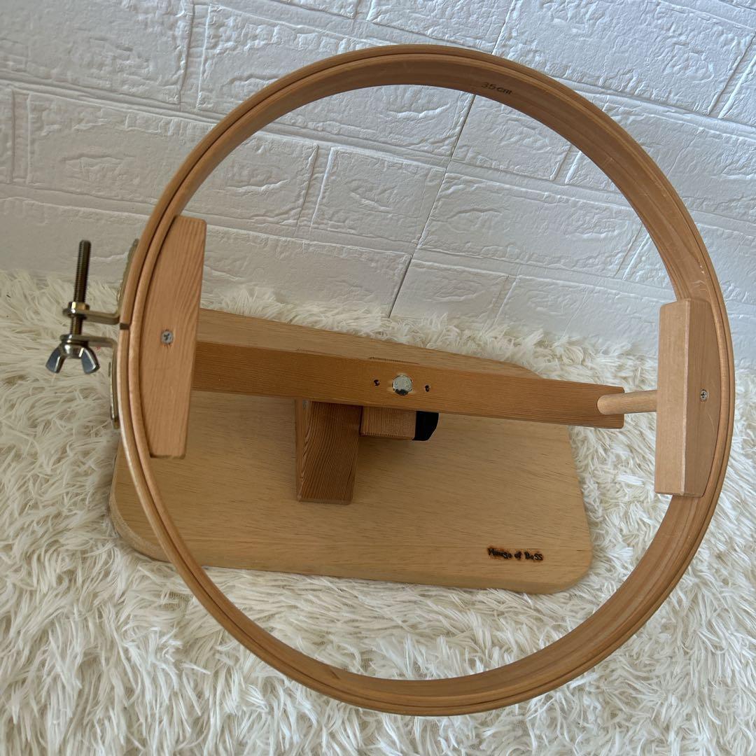 House of Bess パッチワーク　刺繍用　スタンドフープ　木製　35cm