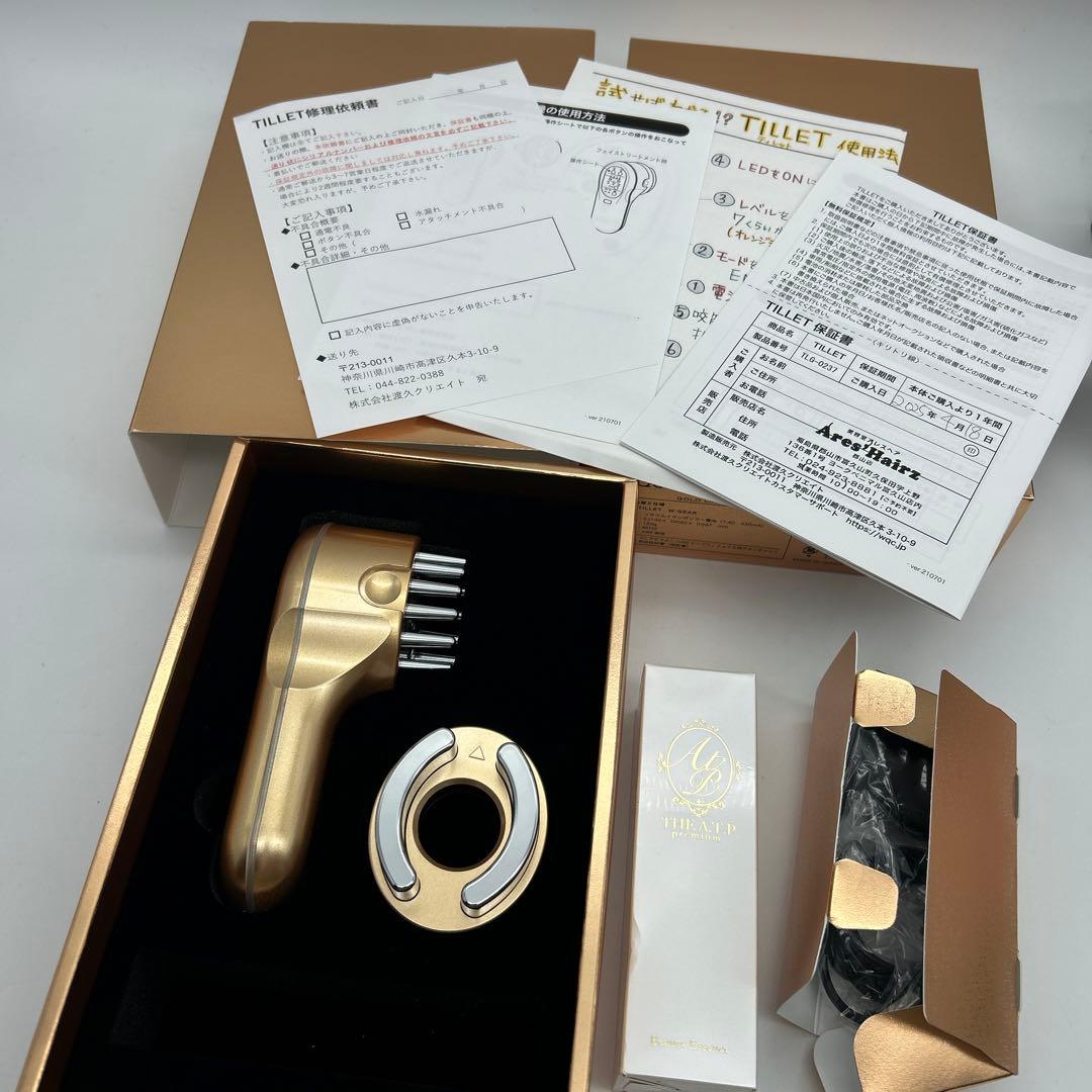 限定未使用品107,800円TILLETティレットゴールドブラック電気