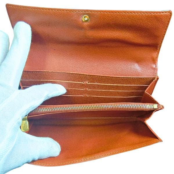 ルイヴィトン 長財布 モノグラム ポルトフォイユ サラ 二つ折り財布 0044