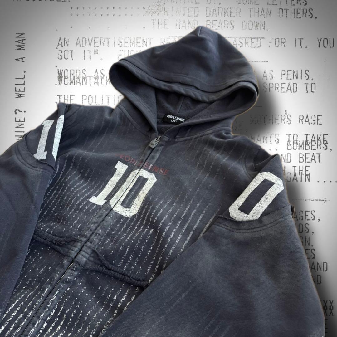 トップス Peoplesense Vertical Striped Hoodie S