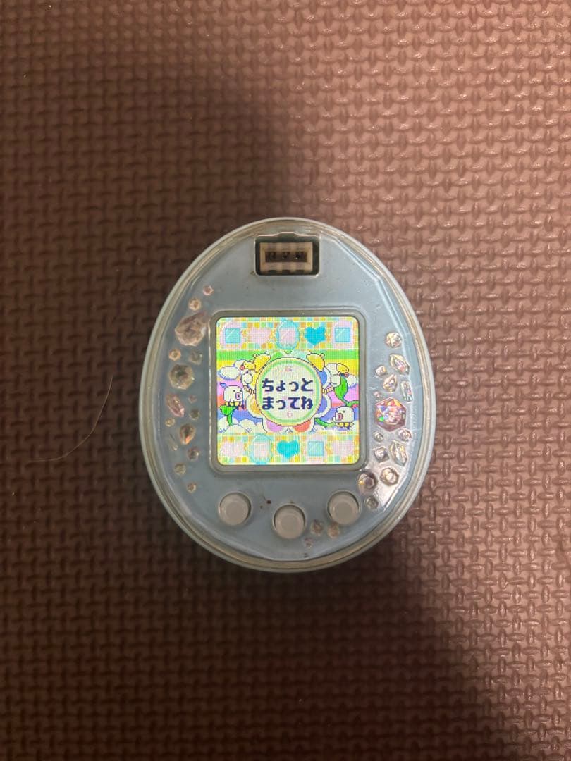 たまごっちピース ホワイト たまデコピアス 希少 たまごっちPS 動作品