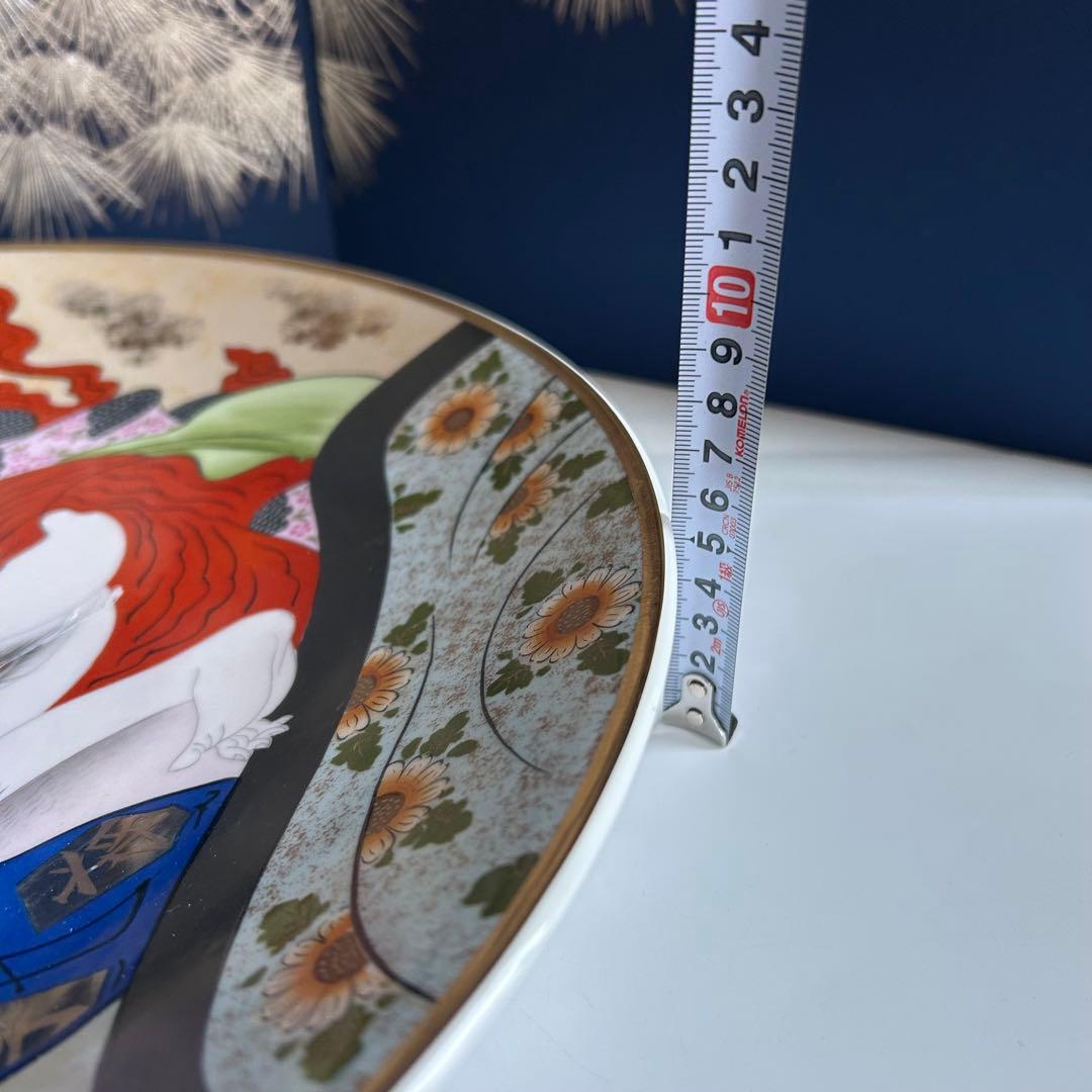 浮世絵 春画 金彩 手描き 希少特大サイズ 大皿 41cm - メルカリ